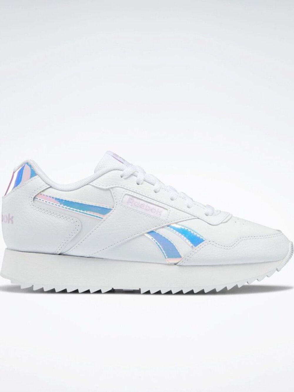 NEW Reebok Glide Ripple leather metallic/iridescent